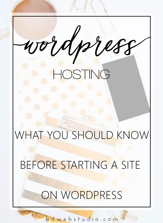 What you need to know about hosting before starting a site on WordPress